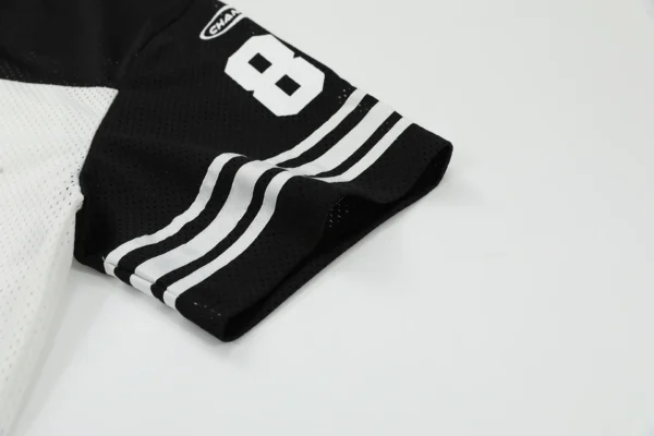 Men's 2025 Summer New American Football Jersey Plus Size Sweatshirt Mesh Short-sleeved T-shirt Top